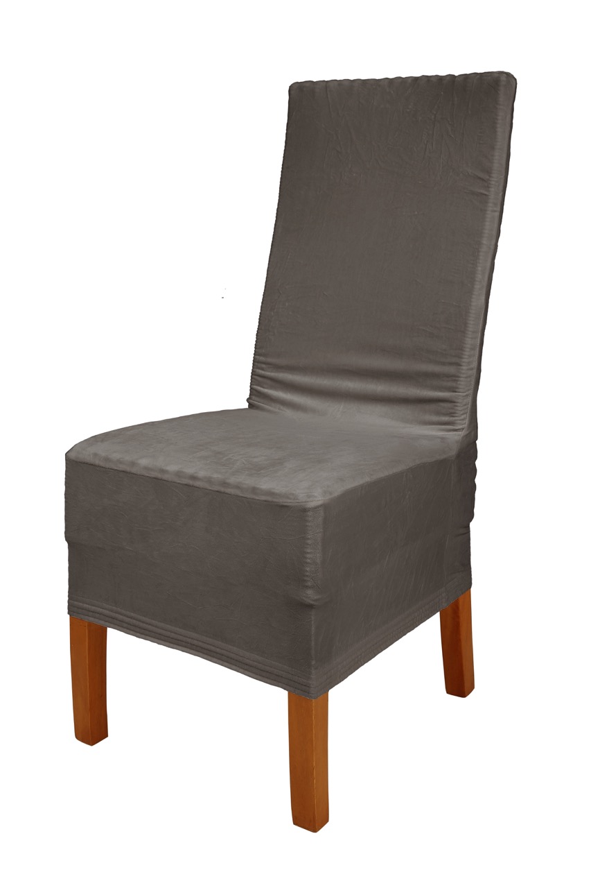 Stuhlhusse Puma Velvet Premium Samt Velour lang extra Groß mit hoher Lehne