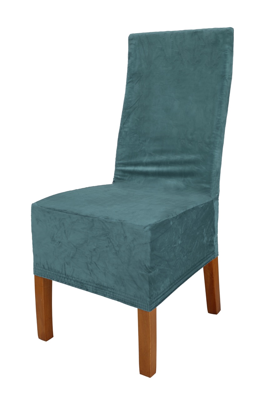 Stuhlhusse Puma Velvet Premium Samt Velour lang extra Groß mit hoher Lehne