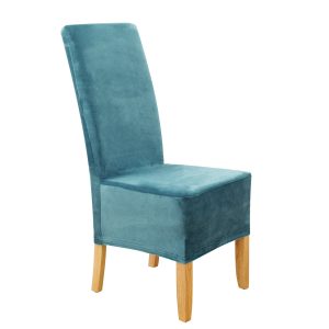 Stuhlhusse Puma Velvet Premium Samt Velour lang extra Groß mit hoher Lehne 70cm