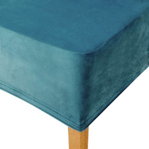 Stuhlhusse Puma Velvet Premium Samt Velour lang extra Groß mit hoher Lehne 70cm