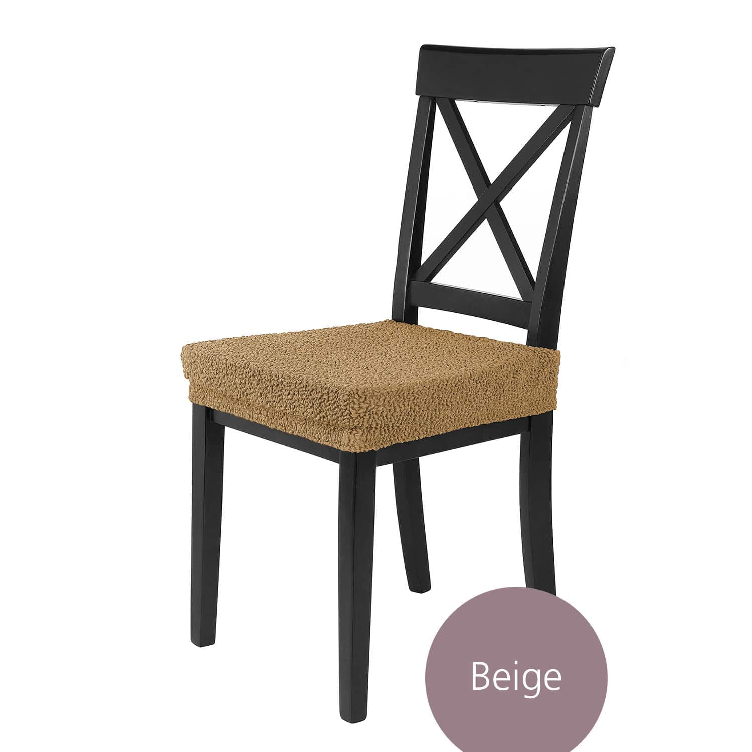 Sitzbezug Lea Jacquard Qualität hochwertige Stretch Schoner für Stuhlsitze, im 4/6/10 Set preiswerter