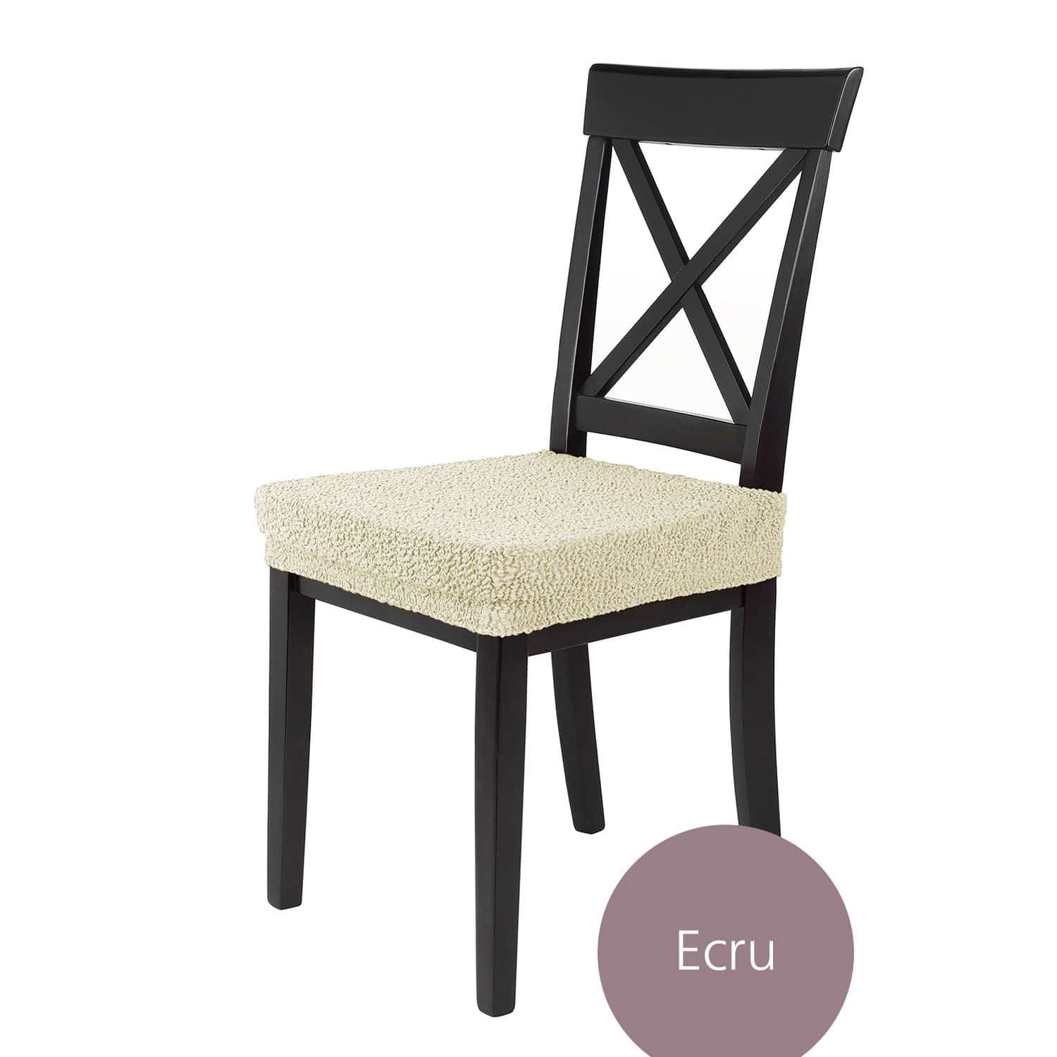 Sitzbezug Lea Jacquard Qualität hochwertige Stretch Schoner für Stuhlsitze, im 4/6/10 Set preiswerter