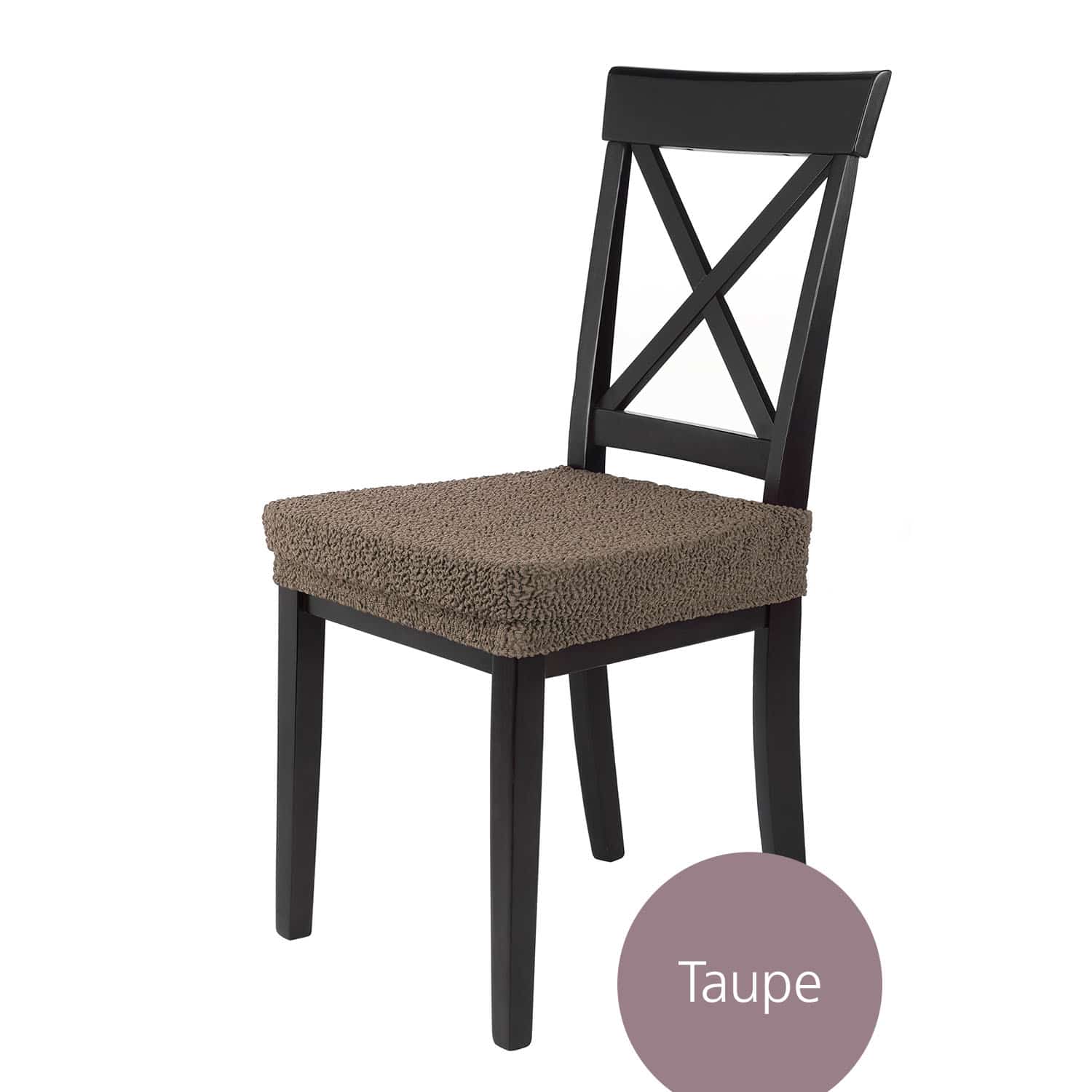 Sitzbezug Lea Jacquard Qualität hochwertige Stretch Schoner für Stuhlsitze, im 4/6/10 Set preiswerter