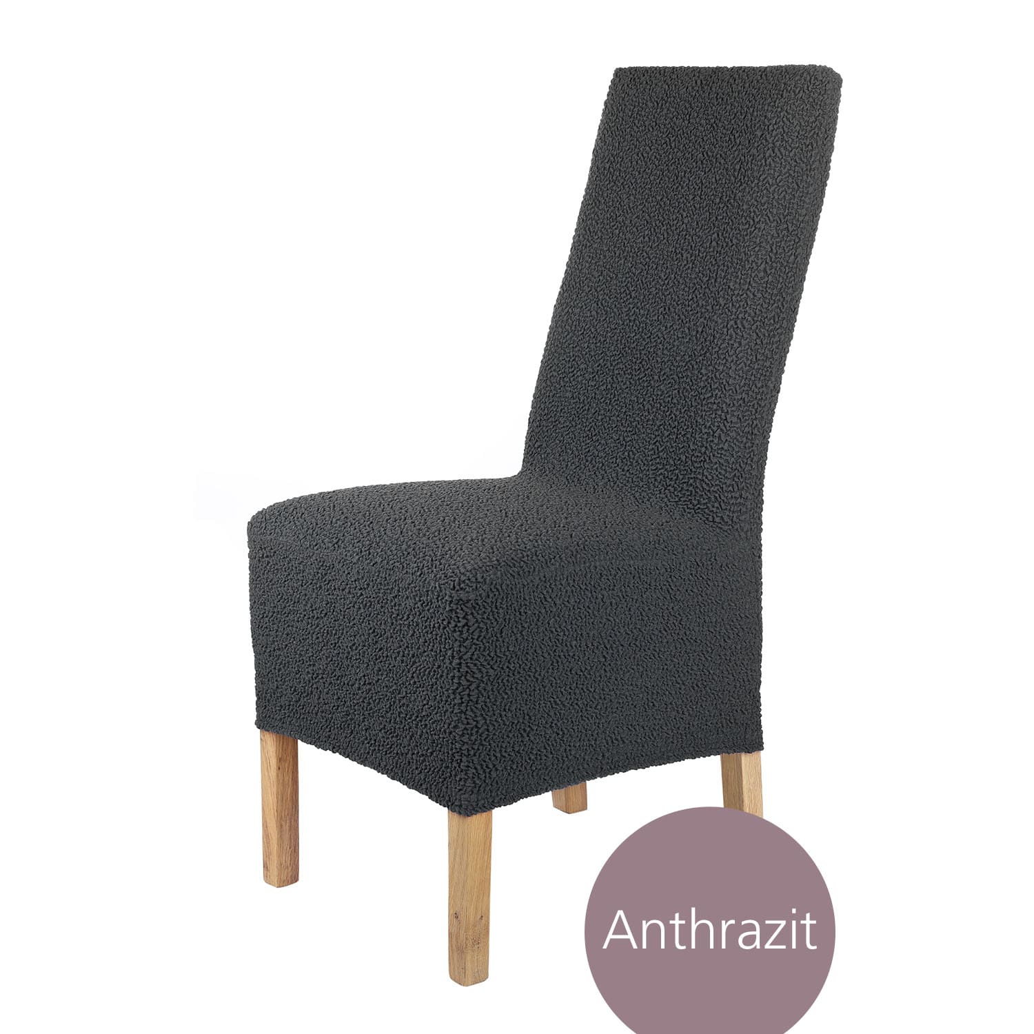 Stuhlhusse Lea Jacquard Qualität hochwertige Stretch Hussen für Stühle auch im Set