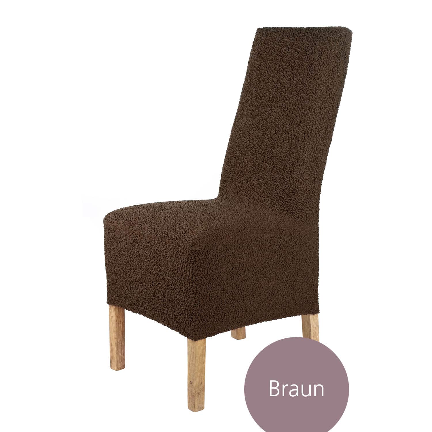 Stuhlhusse Lea Jacquard Qualität hochwertige Stretch Hussen für Stühle auch im Set