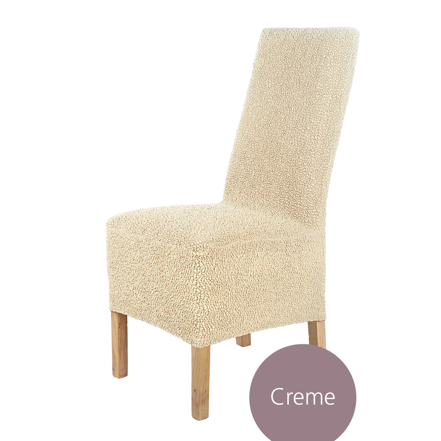 Stuhlhusse Lea Jacquard Qualität hochwertige Stretch Hussen für Stühle auch im Set