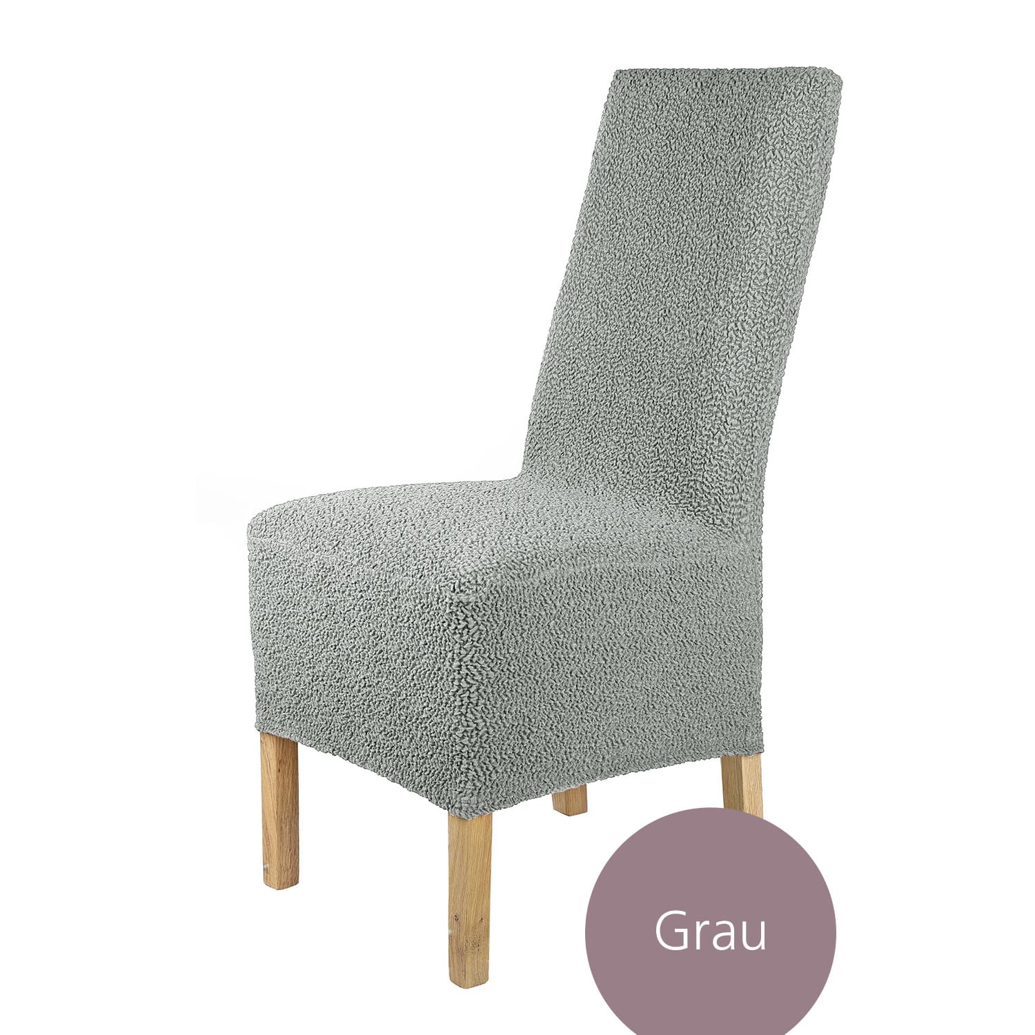 Stuhlhusse Lea Jacquard Qualität hochwertige Stretch Hussen für Stühle auch im Set