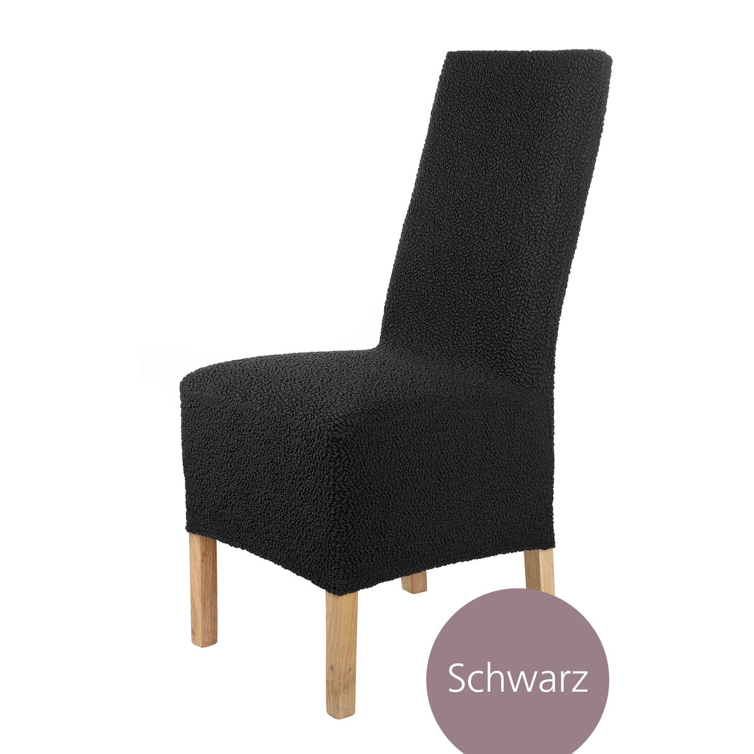 Stuhlhusse Lea Jacquard Qualität hochwertige Stretch Hussen für Stühle auch im Set