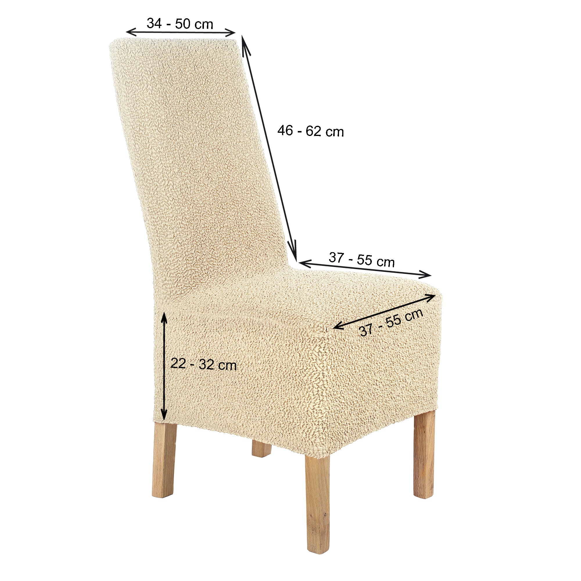 Stuhlhusse Lea Jacquard Qualität hochwertige Stretch Hussen für Stühle auch im Set