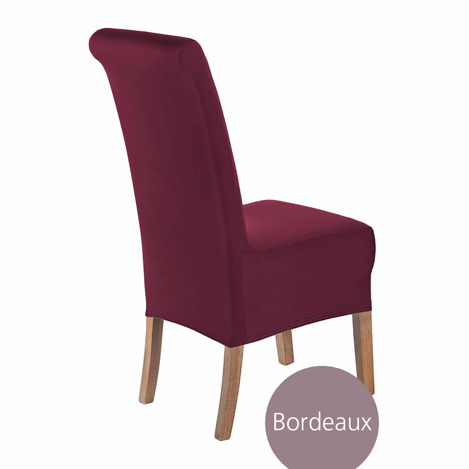 Stuhlhussen Lena Stretch Husse für Stühle mit Lehne, dehnbares Polyester, preiswert im Set