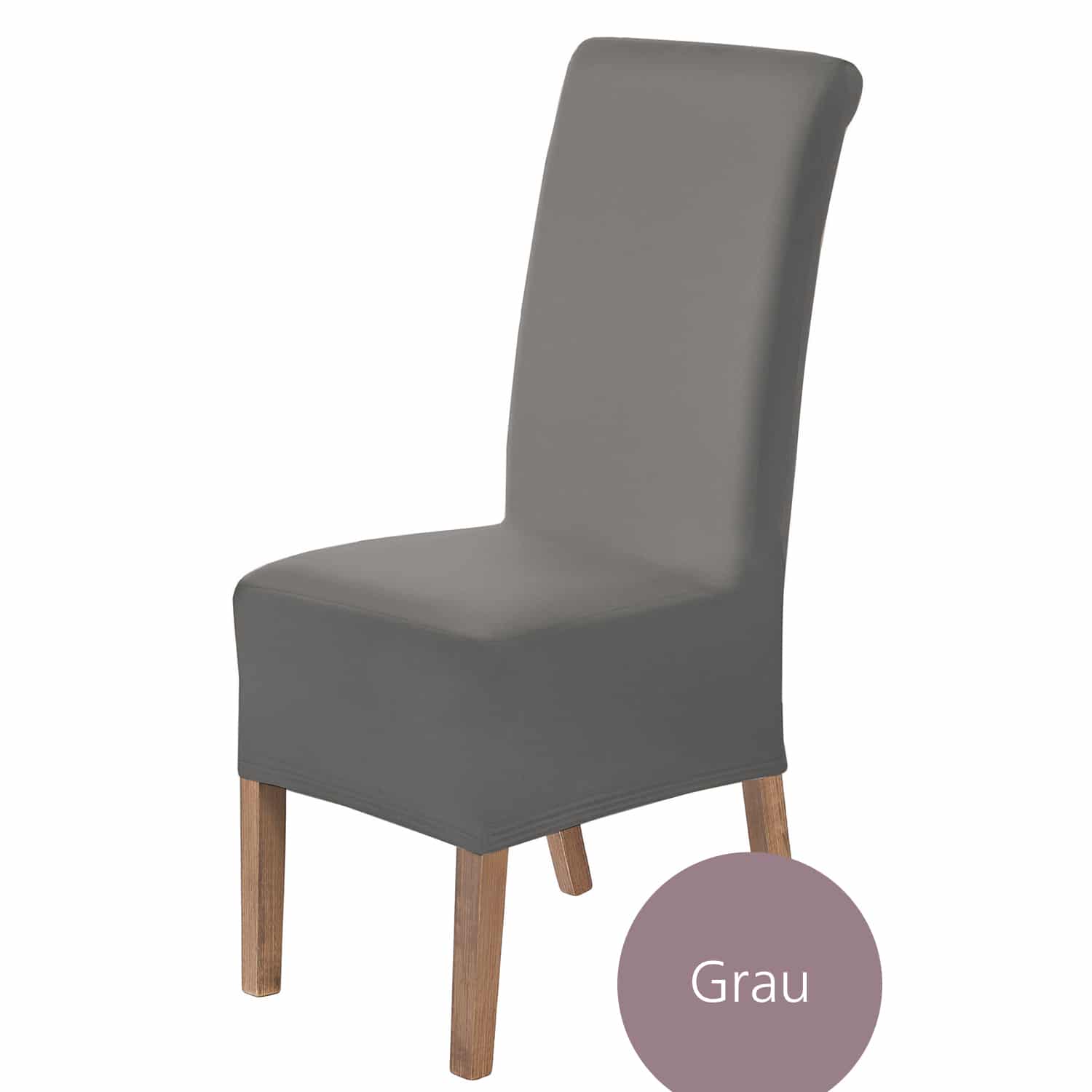 Stuhlhussen Lena Stretch Husse für Stühle mit Lehne, dehnbares Polyester, preiswert im Set