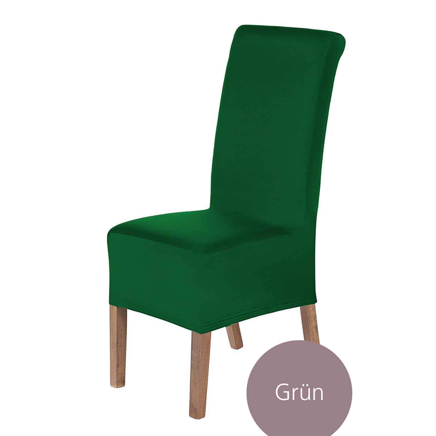 Stuhlhussen Lena Stretch Husse für Stühle mit Lehne, dehnbares Polyester, preiswert im Set