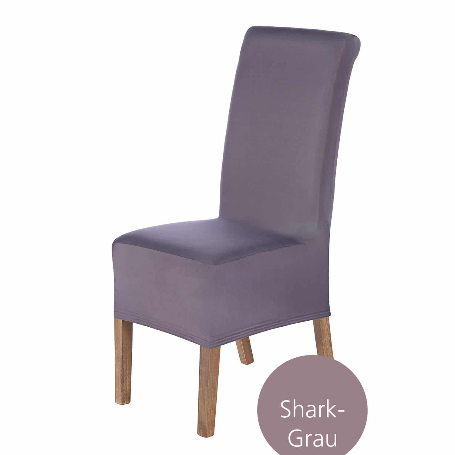 Stuhlhussen Lena Stretch Husse für Stühle mit Lehne, dehnbares Polyester, preiswert im Set