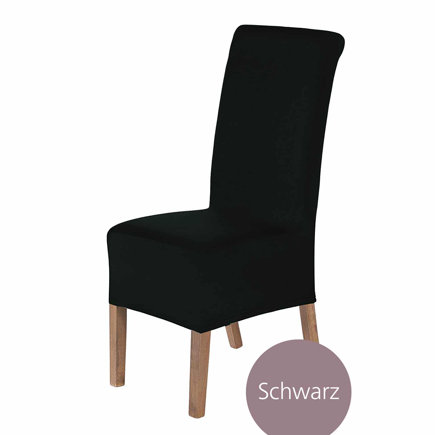 Stuhlhussen Lena Stretch Husse für Stühle mit Lehne, dehnbares Polyester, preiswert im Set