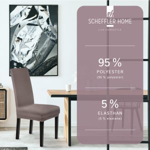 Stuhlhusse Leni Stretch Husse für Stühle mit Lehne Schwingstühle