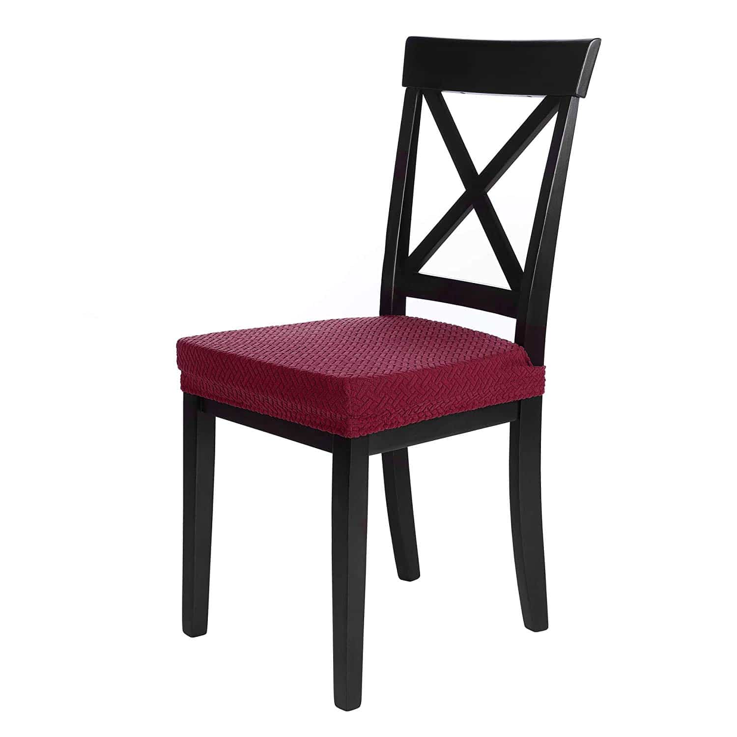 Sitzbezug Luna hochwertige Stretch Schoner für Stuhlsitze mit Gummiband, weich und pflegeleicht, auch in 4/6/10 Sets