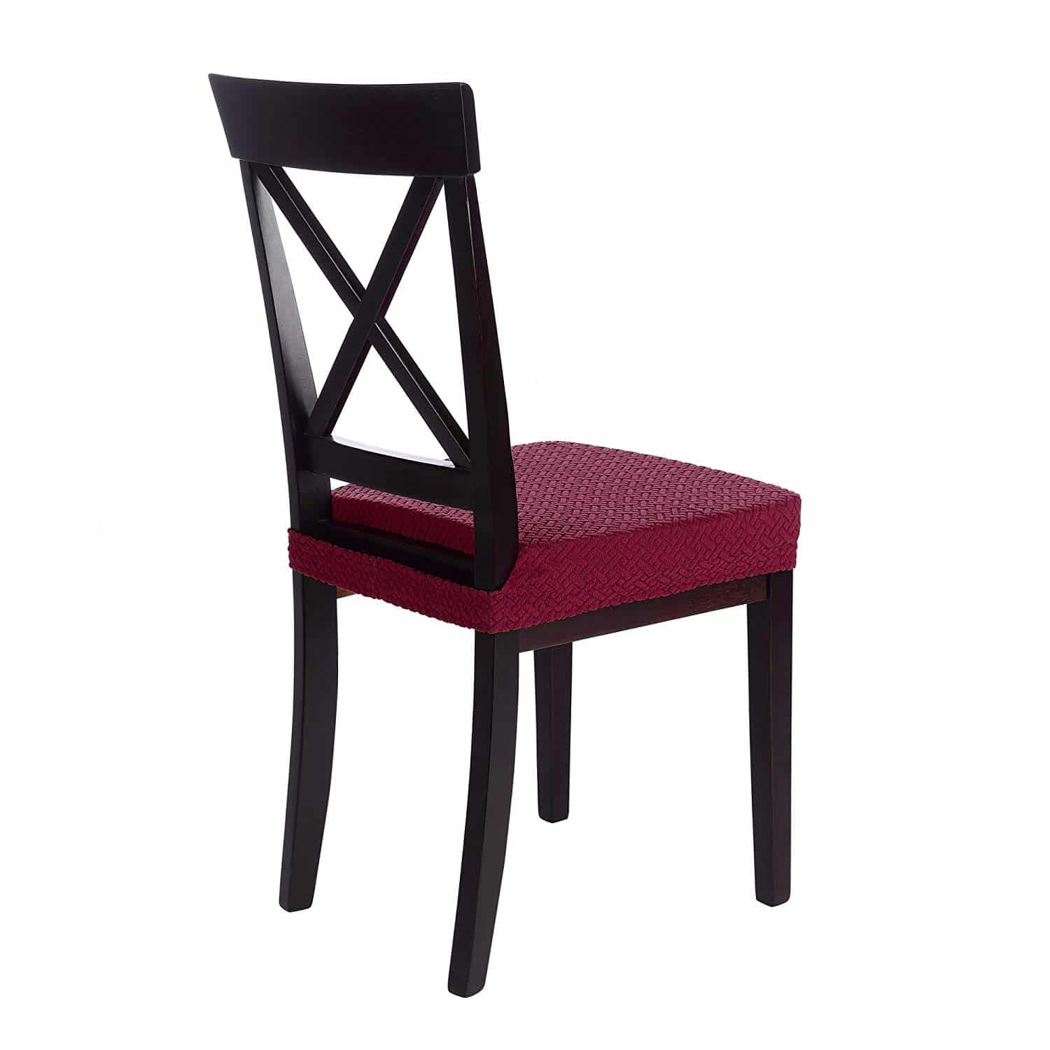 Sitzbezug Luna hochwertige Stretch Schoner für Stuhlsitze mit Gummiband, weich und pflegeleicht, auch in 4/6/10 Sets