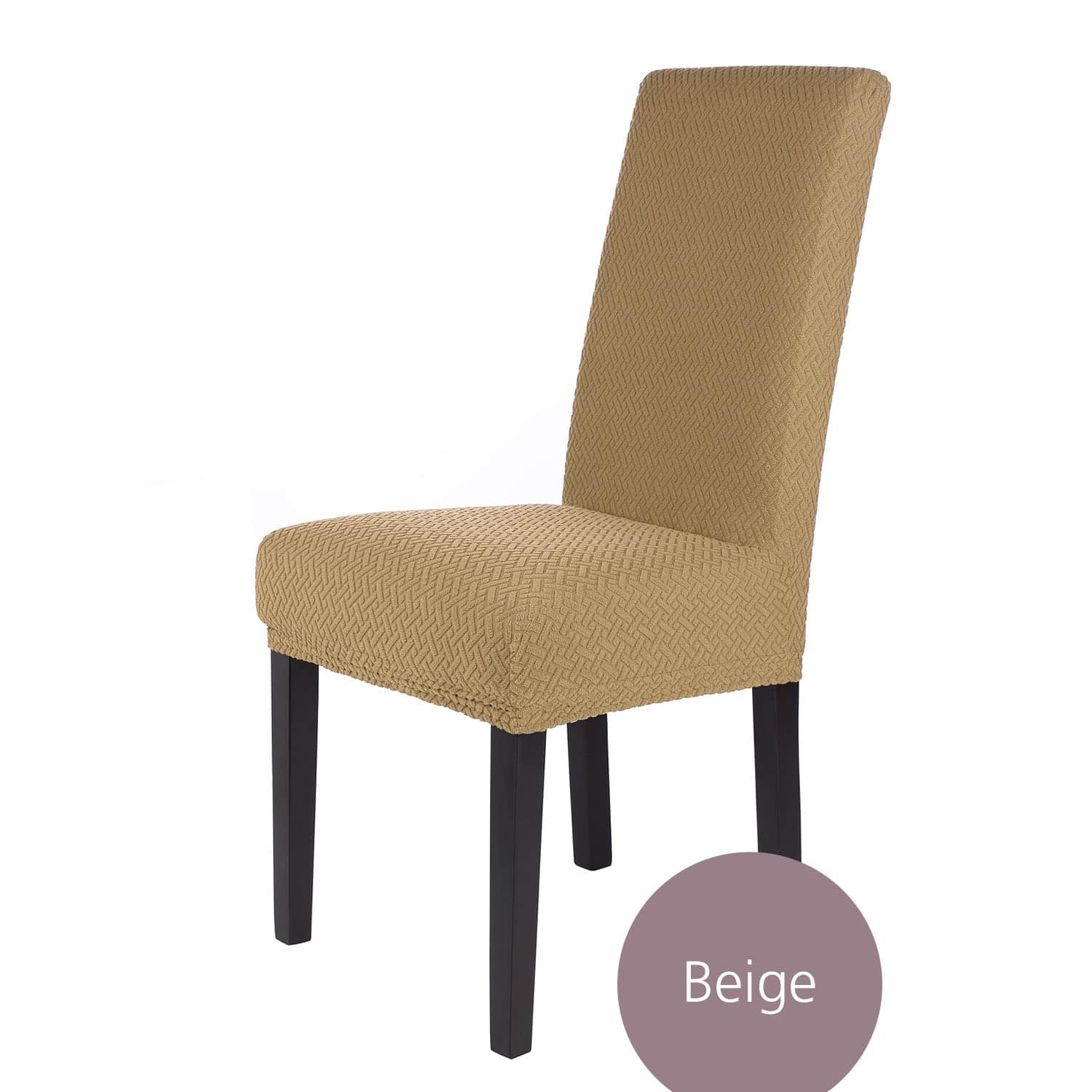 Stuhlhusse Luna hochwertige Plüsch elastische Flanell Husse für kompakte Stühle Schwingstühle mit flacher Sitzhöhe