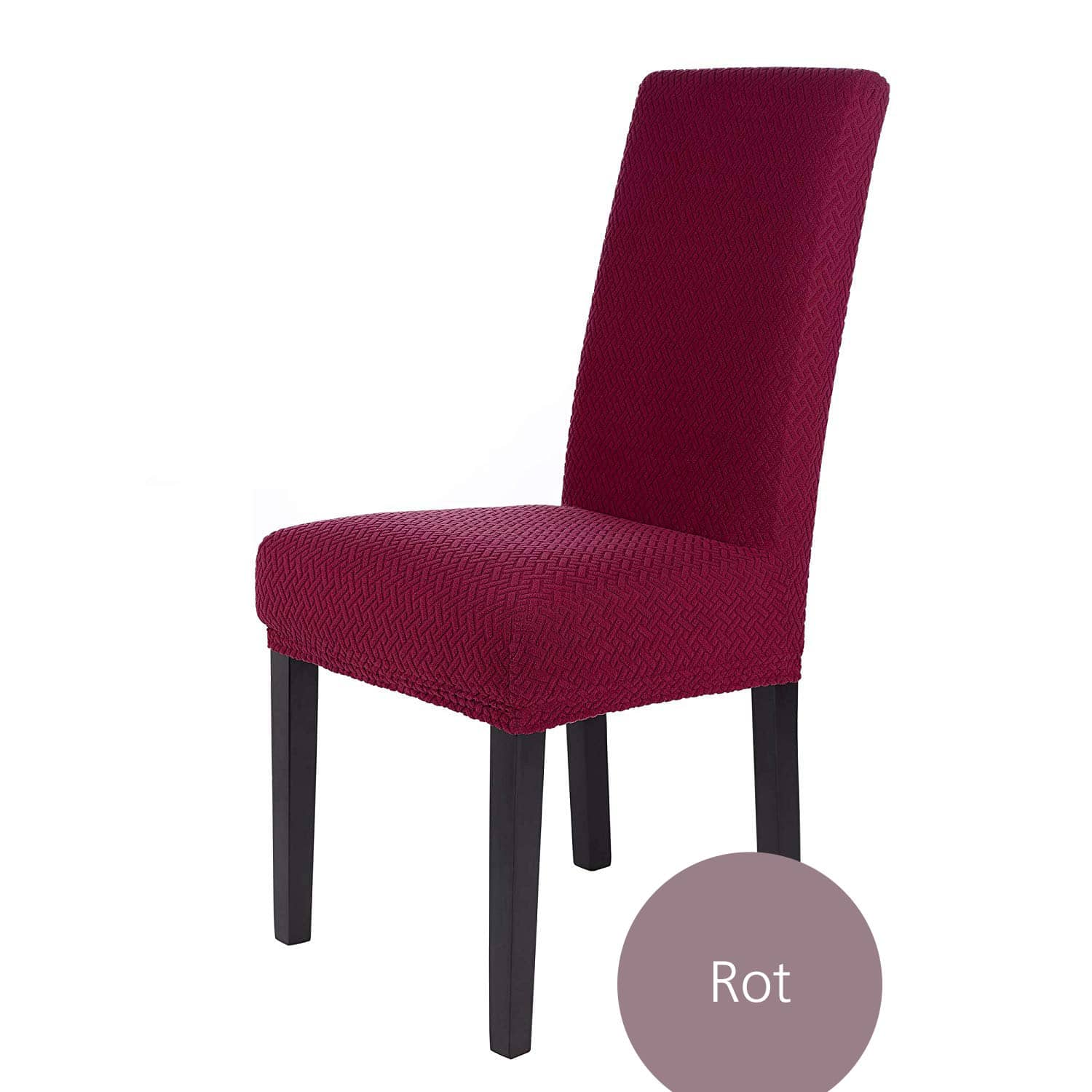 Stuhlhusse Luna hochwertige Plüsch elastische Flanell Husse für kompakte Stühle Schwingstühle mit flacher Sitzhöhe