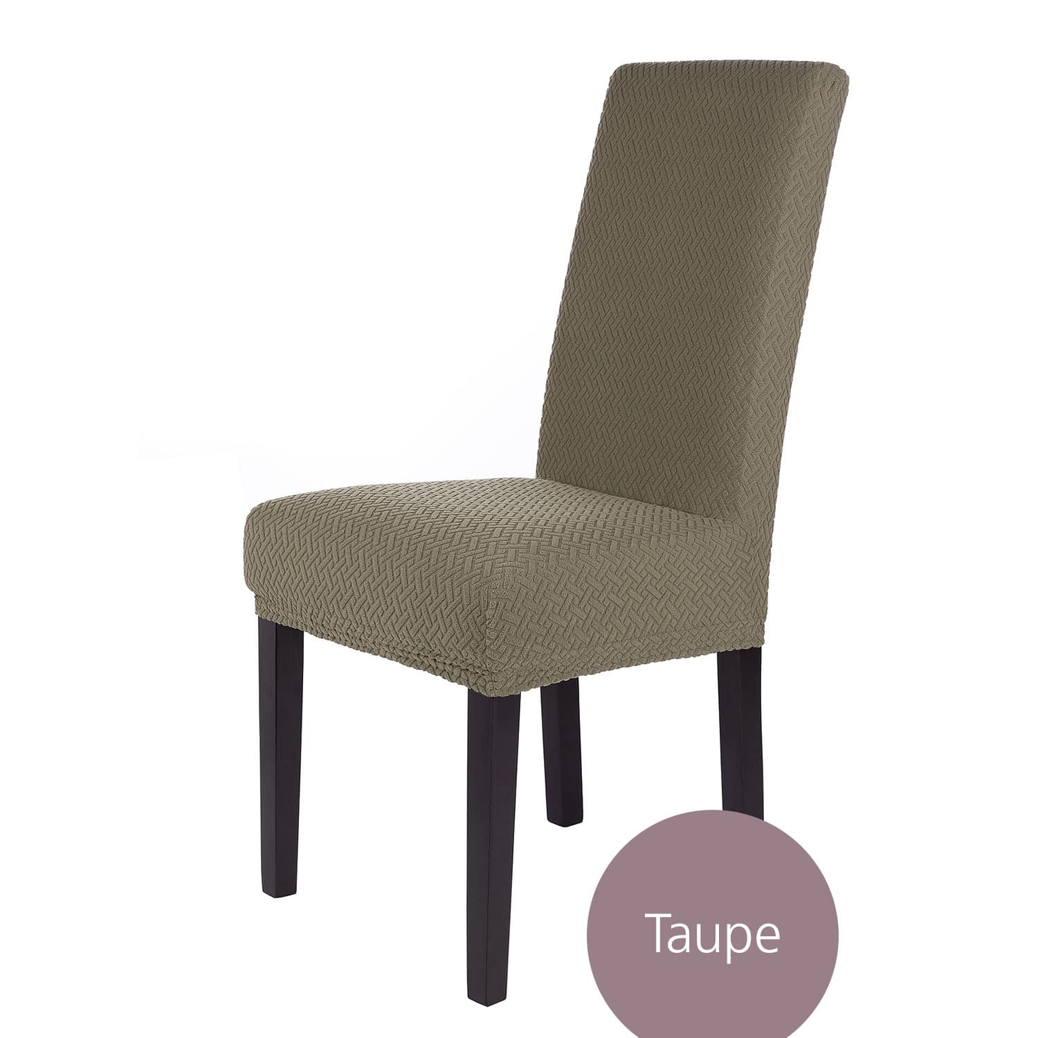 Stuhlhusse Luna hochwertige Plüsch elastische Flanell Husse für kompakte Stühle Schwingstühle mit flacher Sitzhöhe