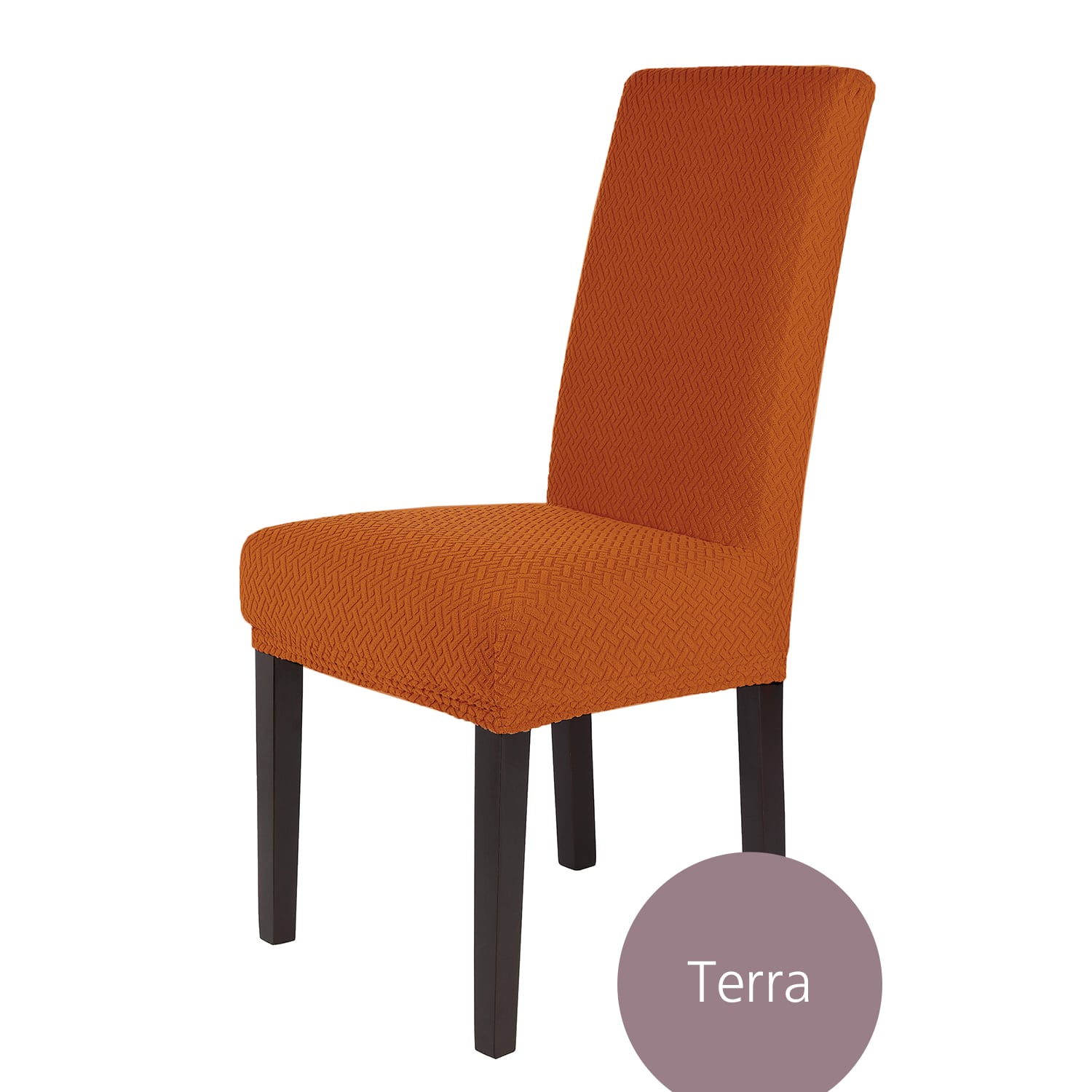 Stuhlhusse Luna hochwertige Plüsch elastische Flanell Husse für kompakte Stühle Schwingstühle mit flacher Sitzhöhe