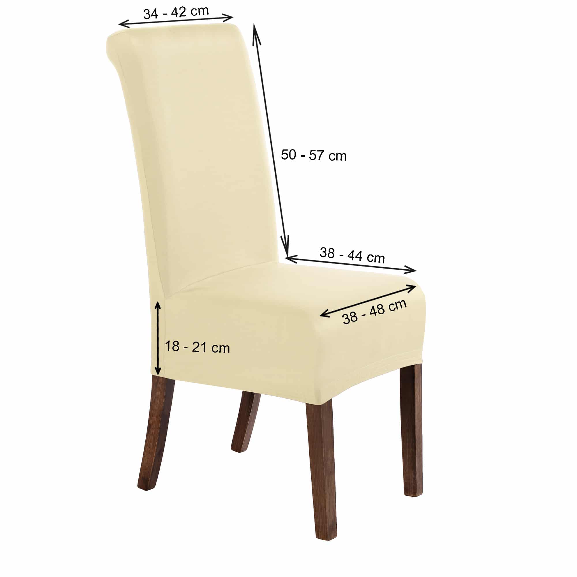 Stuhlhusse Marie wasserabweisende Husse mit Lotus Effekt, dehnbare Stuhlhusse in mehreren Farben und Sets, waschbar