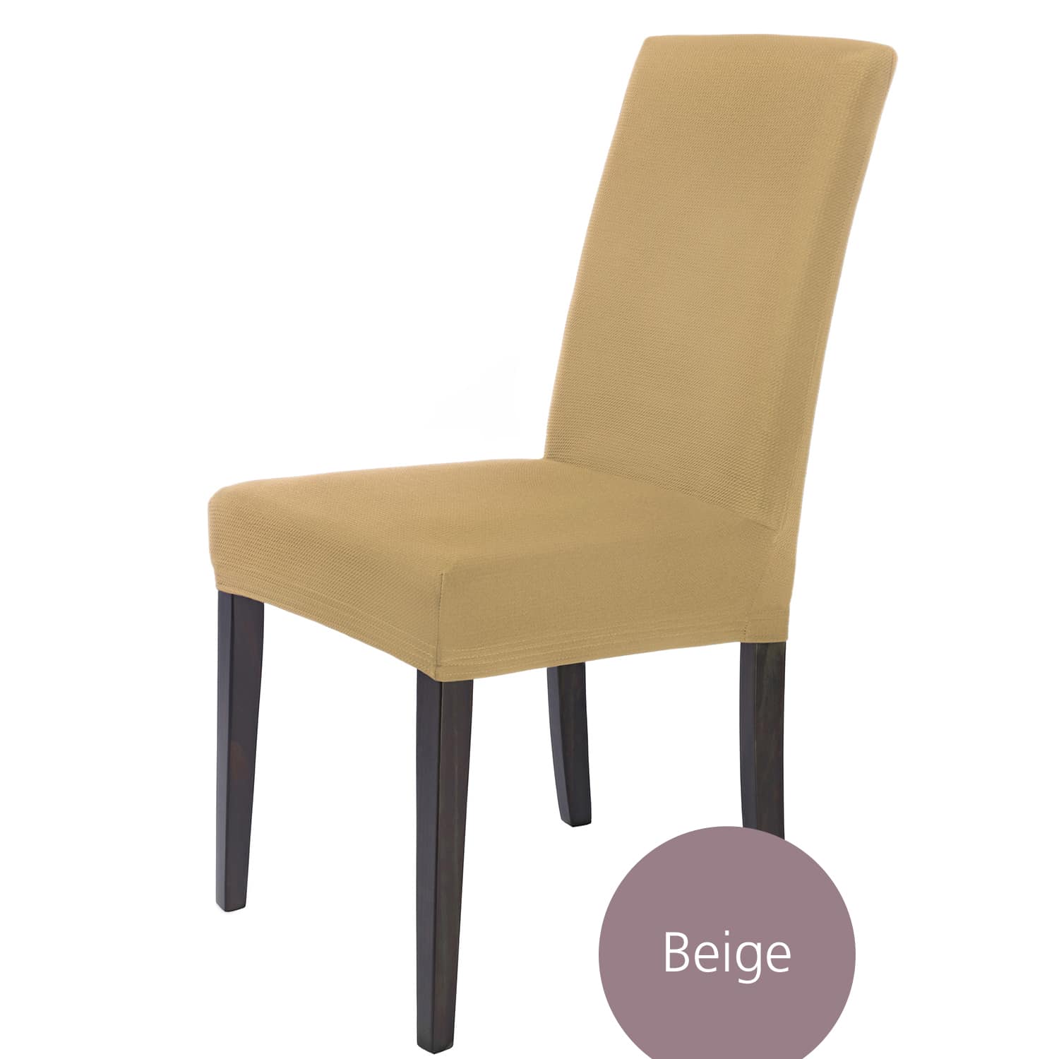 Stuhlhusse Mia – flexibler Schonbezug aus Mikrofaser für Stühle mit Lehne, Freischwinger und Bürostühle, waschbar, in vielen Farben und Sets