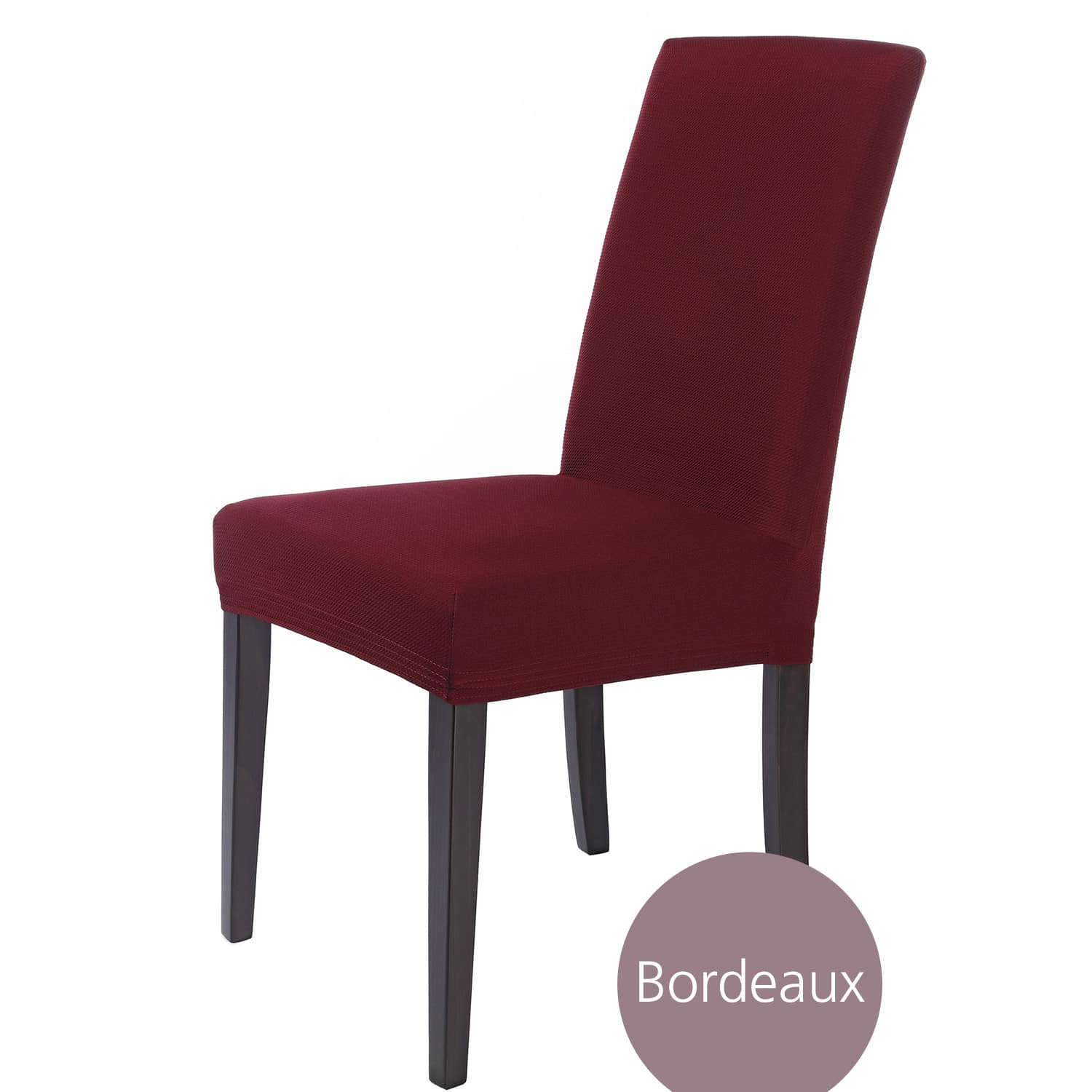 Stuhlhusse Mia – flexibler Schonbezug aus Mikrofaser für Stühle mit Lehne, Freischwinger und Bürostühle, waschbar, in vielen Farben und Sets