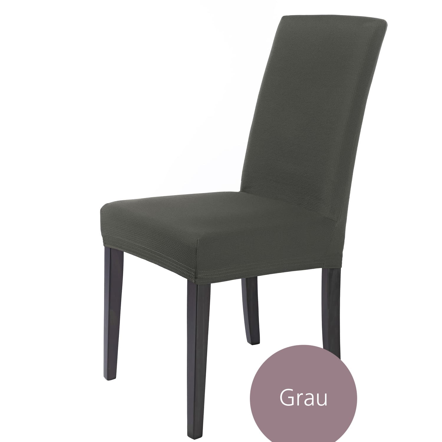 Stuhlhusse Mia – flexibler Schonbezug aus Mikrofaser für Stühle mit Lehne, Freischwinger und Bürostühle, waschbar, in vielen Farben und Sets