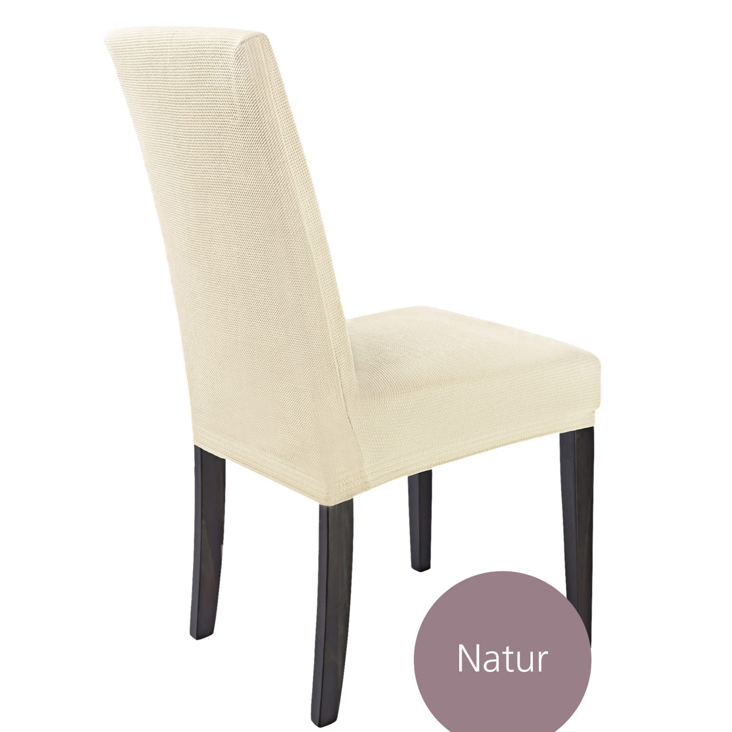 Stuhlhusse Mia – flexibler Schonbezug aus Mikrofaser für Stühle mit Lehne, Freischwinger und Bürostühle, waschbar, in vielen Farben und Sets