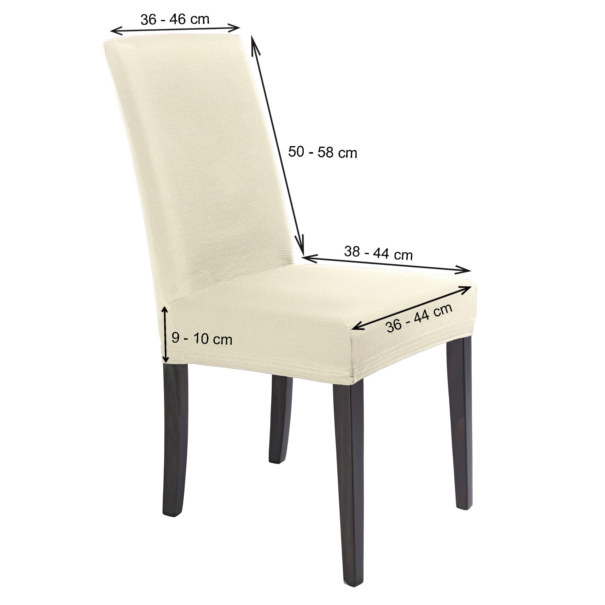 Stuhlhusse Mia – flexibler Schonbezug aus Mikrofaser für Stühle mit Lehne, Freischwinger und Bürostühle, waschbar, in vielen Farben und Sets