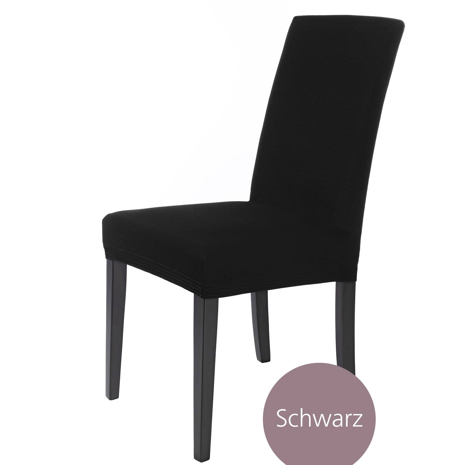 Stuhlhusse Mia – flexibler Schonbezug aus Mikrofaser für Stühle mit Lehne, Freischwinger und Bürostühle, waschbar, in vielen Farben und Sets