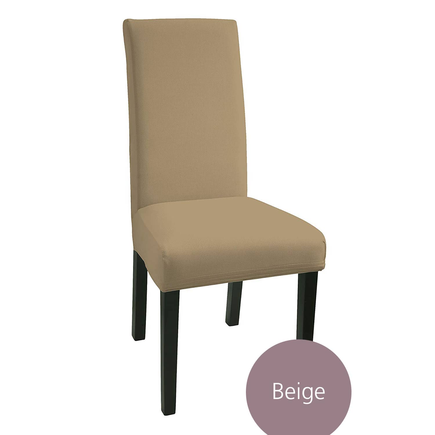 Stuhlhusse Mia – flexibler Schonbezug aus Mikrofaser für Stühle mit Lehne, Freischwinger und Bürostühle, waschbar, in vielen Farben und Sets