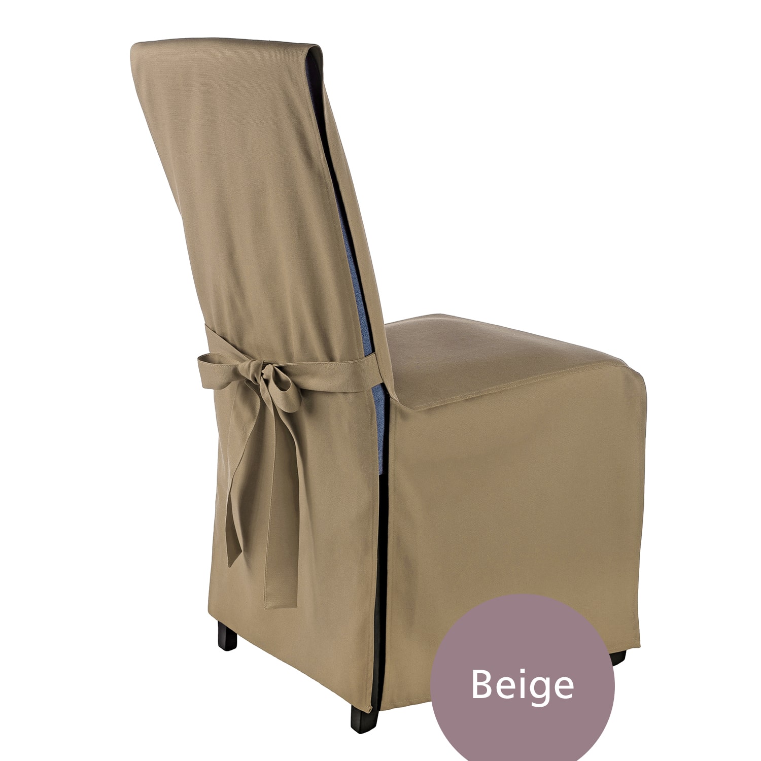 Stuhlhusse Mila Bankett Stuhlbezug mit eleganter Schleife zum Binden, mehrere Sets und Farben, aus bügelfreiem Polyester