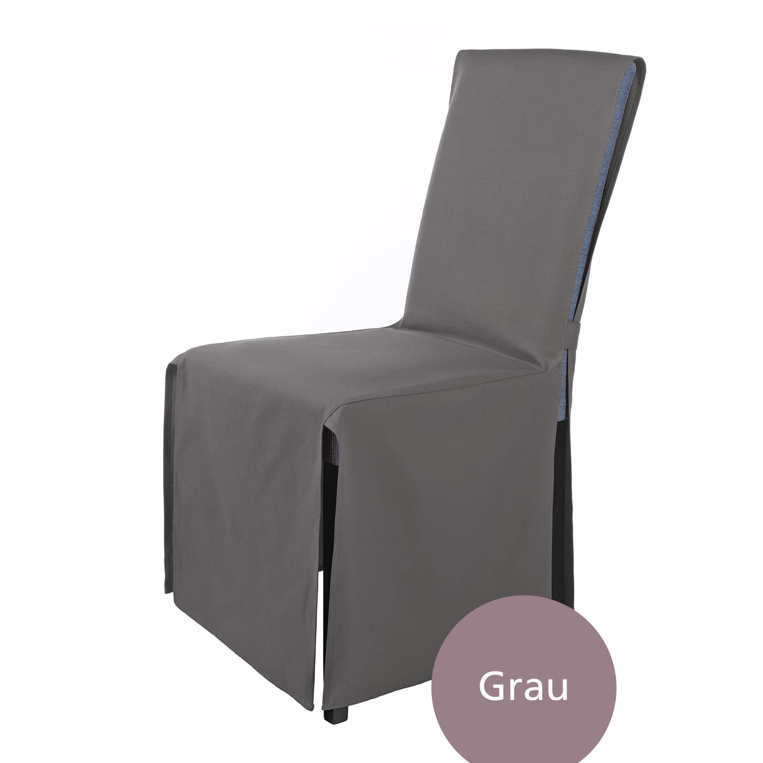 Stuhlhusse Mila Bankett Stuhlbezug mit eleganter Schleife zum Binden, mehrere Sets und Farben, aus bügelfreiem Polyester