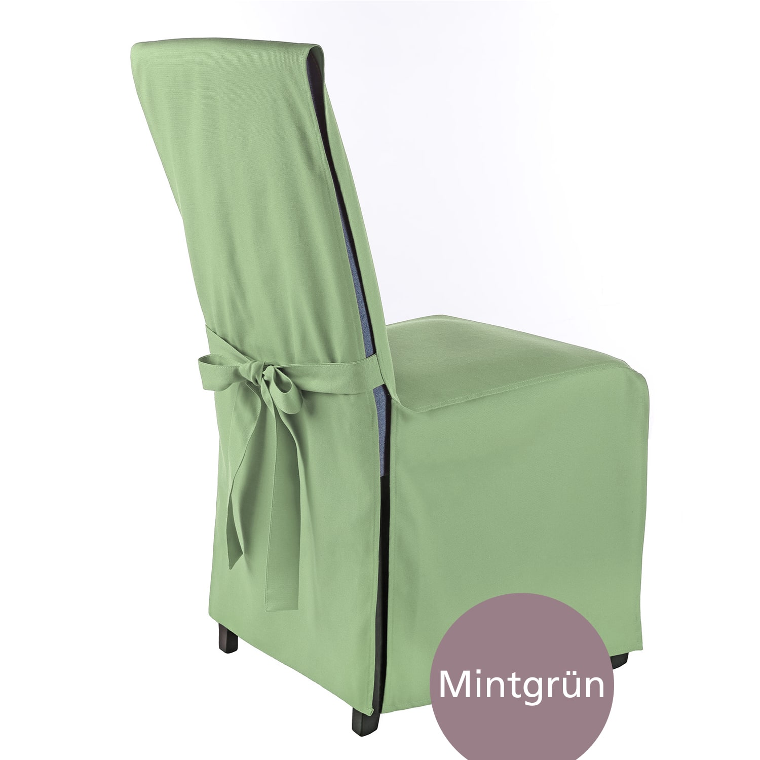 Stuhlhusse Mila Bankett Stuhlbezug mit eleganter Schleife zum Binden, mehrere Sets und Farben, aus bügelfreiem Polyester