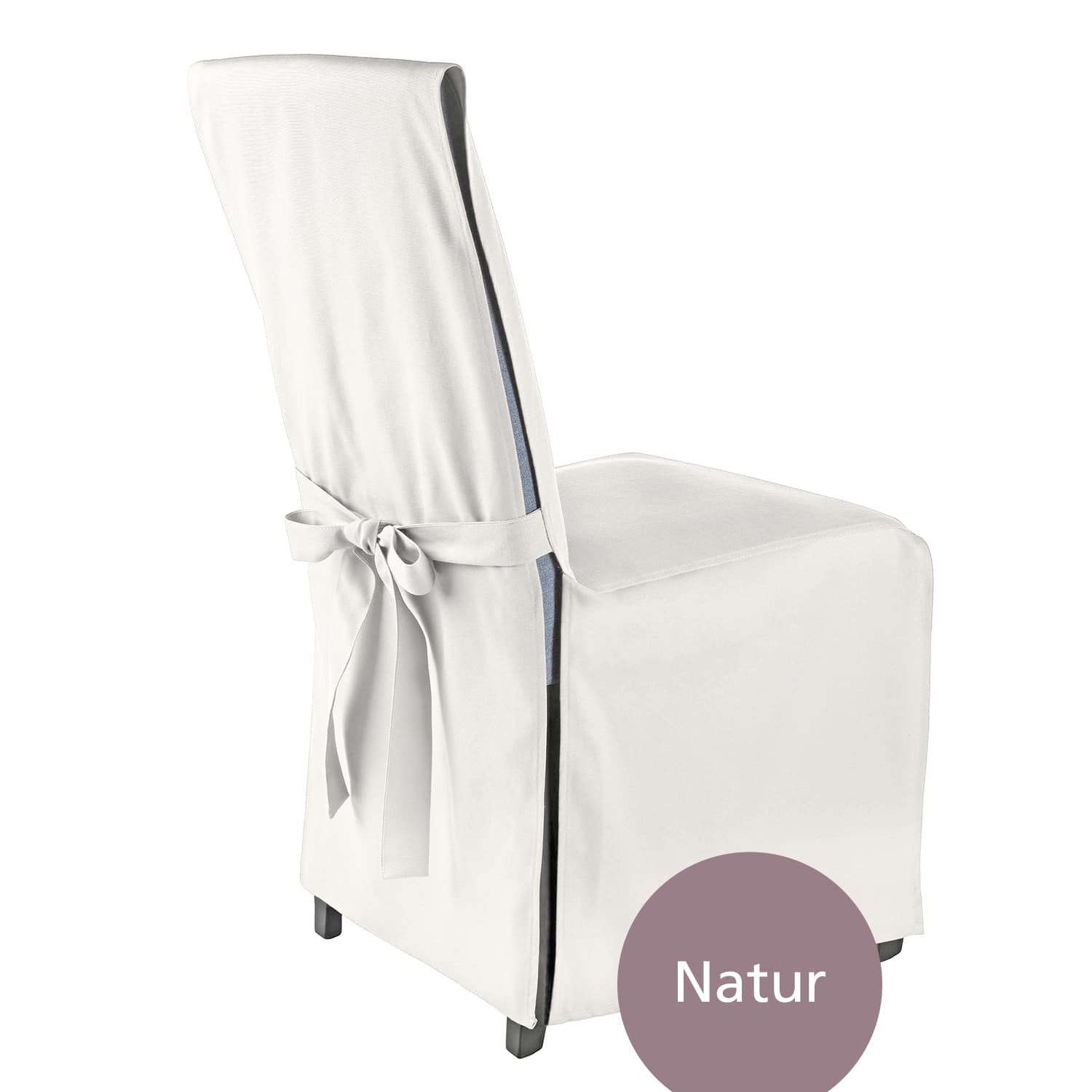 Stuhlhusse Mila Bankett Stuhlbezug mit eleganter Schleife zum Binden, mehrere Sets und Farben, aus bügelfreiem Polyester