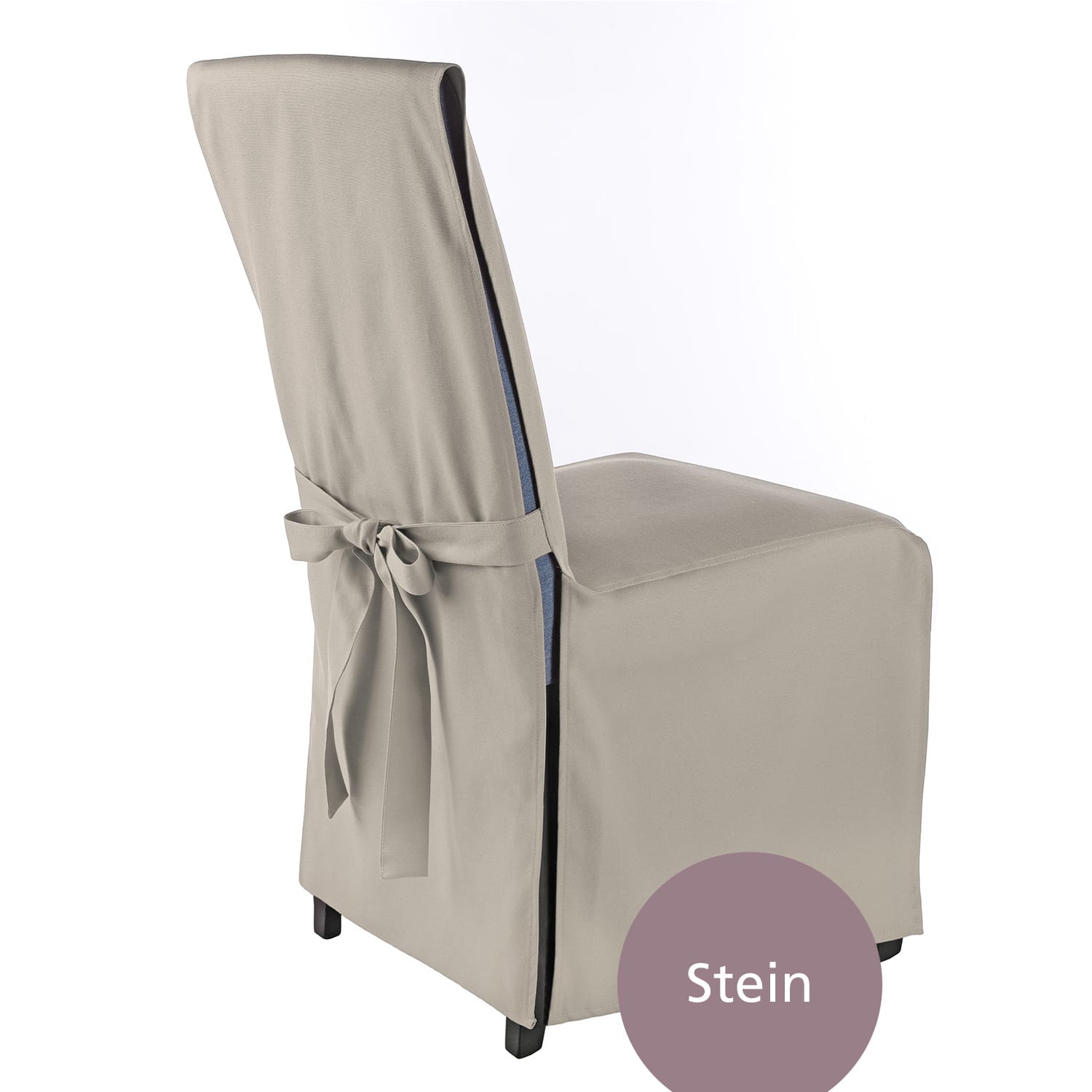 Stuhlhusse Mila Bankett Stuhlbezug mit eleganter Schleife zum Binden, mehrere Sets und Farben, aus bügelfreiem Polyester