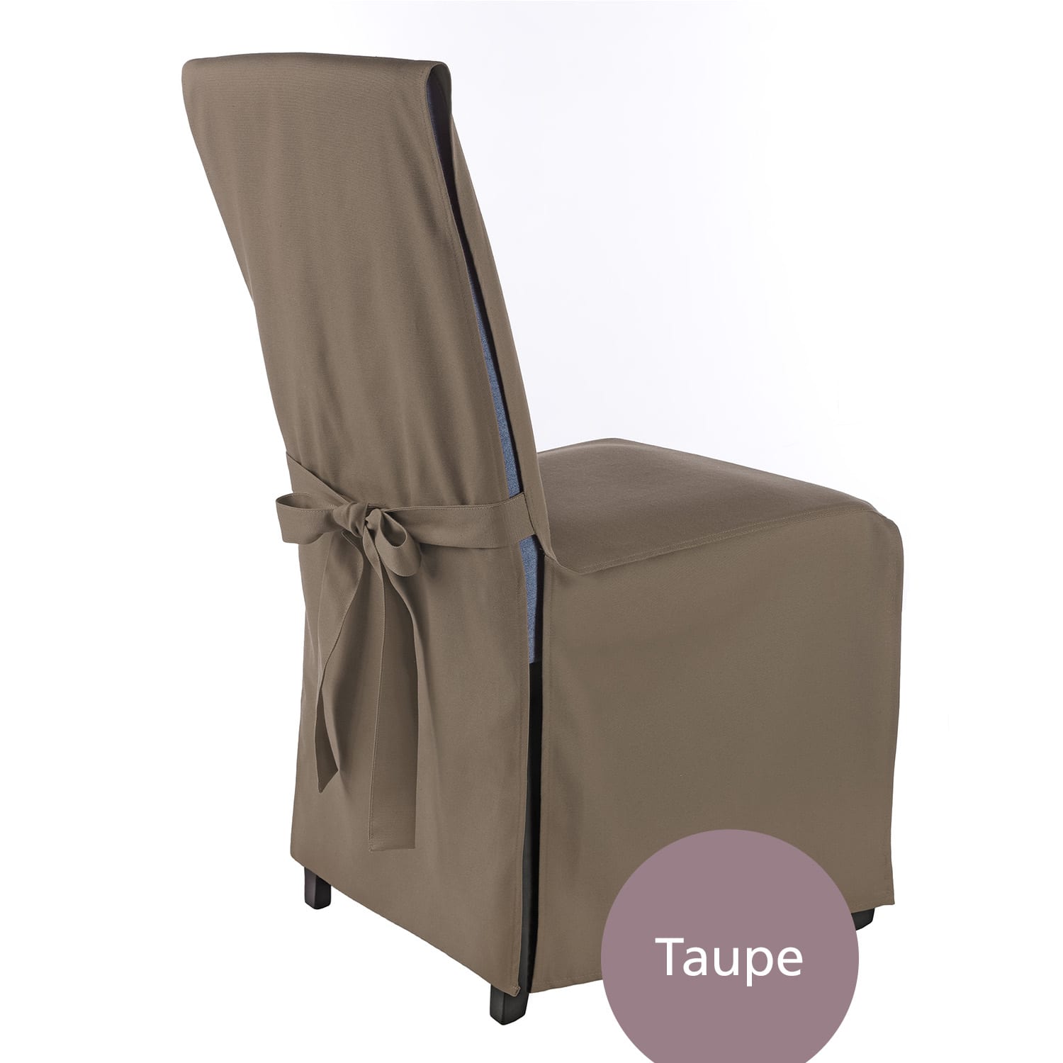 Stuhlhusse Mila Bankett Stuhlbezug mit eleganter Schleife zum Binden, mehrere Sets und Farben, aus bügelfreiem Polyester