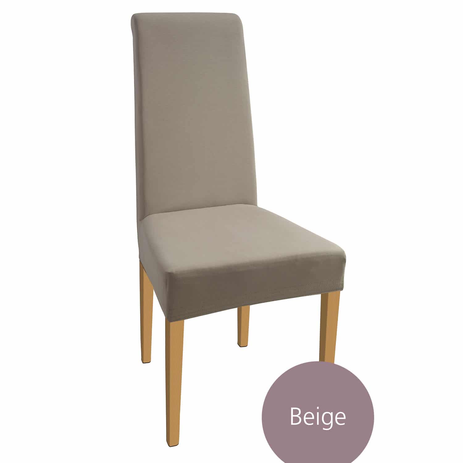 Stuhlhusse Natalie Baumwolle verschieden Farben stretch hochwertige Hussen Schwingstuhl Hohe Rückenlehne