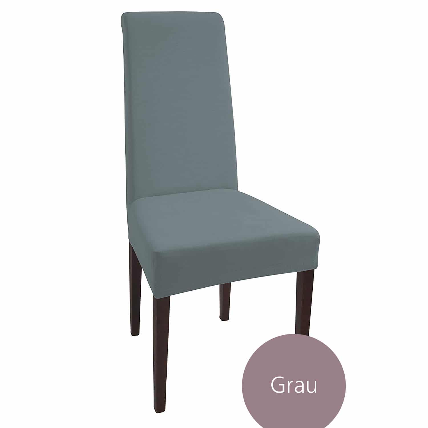 Stuhlhusse Natalie Baumwolle verschieden Farben stretch hochwertige Hussen Schwingstuhl Hohe Rückenlehne