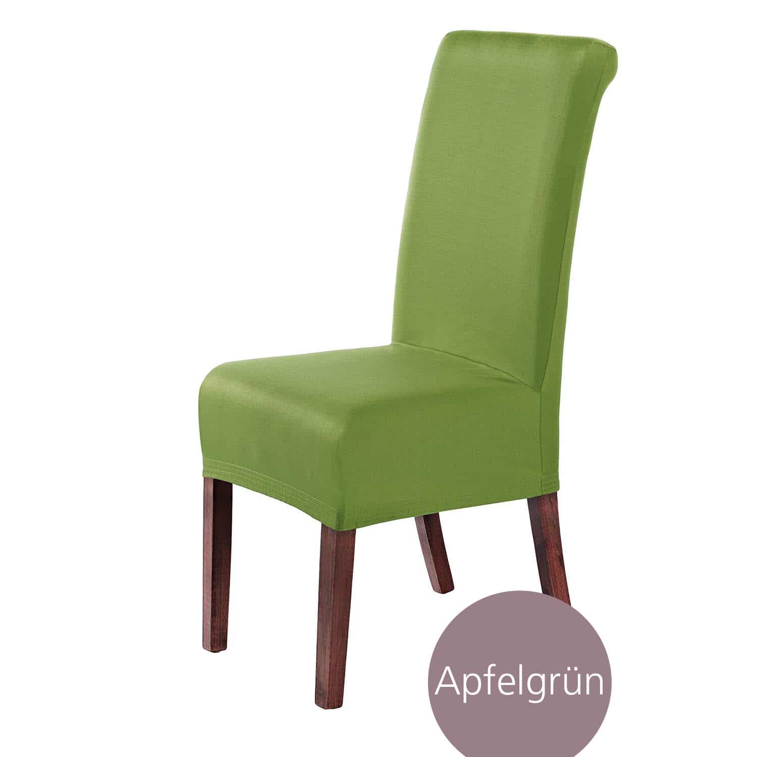 Stuhlhusse Marie wasserabweisende Husse mit Lotus Effekt, dehnbare Stuhlhusse in mehreren Farben und Sets, waschbar