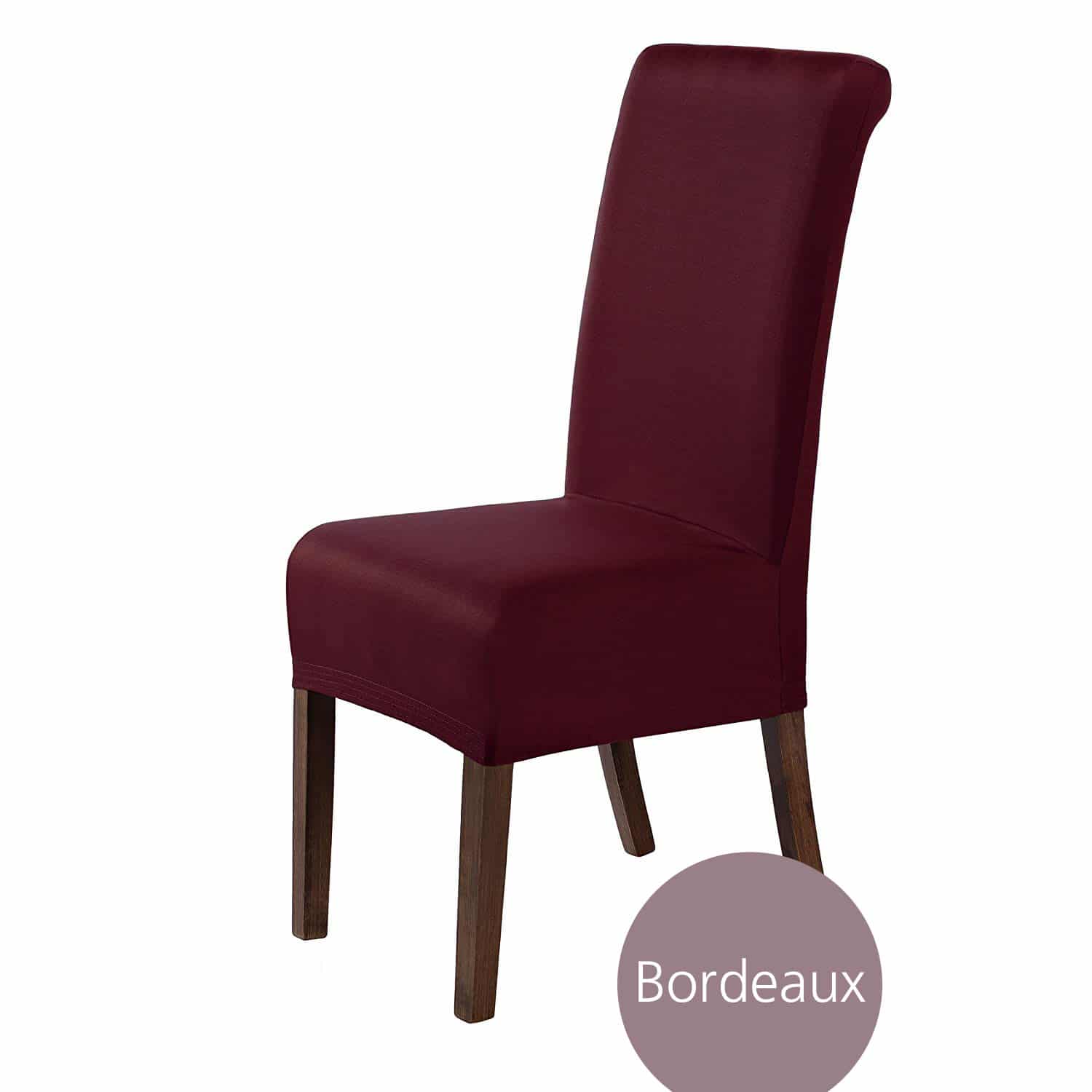 Stuhlhusse Marie wasserabweisende Husse mit Lotus Effekt, dehnbare Stuhlhusse in mehreren Farben und Sets, waschbar