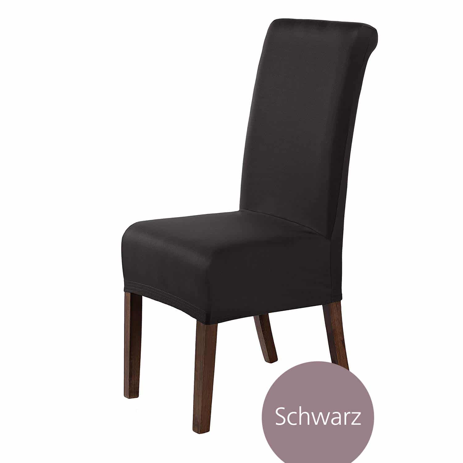 Stuhlhusse Marie wasserabweisende Husse mit Lotus Effekt, dehnbare Stuhlhusse in mehreren Farben und Sets, waschbar