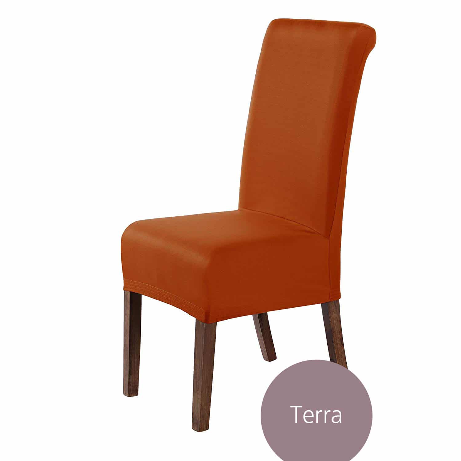 Stuhlhusse Marie wasserabweisende Husse mit Lotus Effekt, dehnbare Stuhlhusse in mehreren Farben und Sets, waschbar