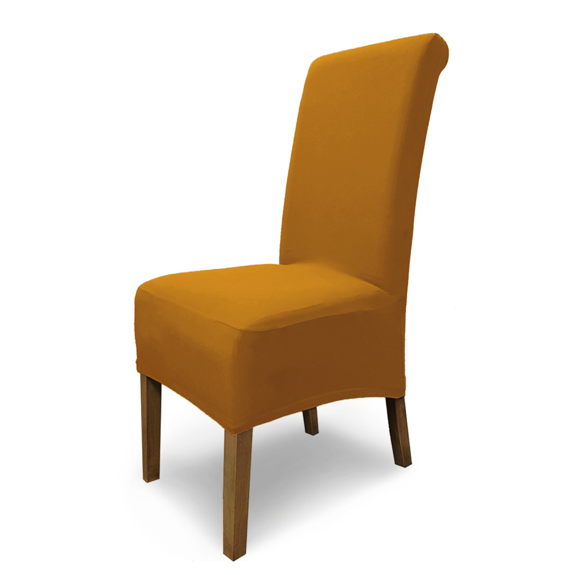 Stuhlhusse Emma Baumwolle stretch hochwertige Hussen für Stuhl mit hoher Rückenlehne und Sitzpolster