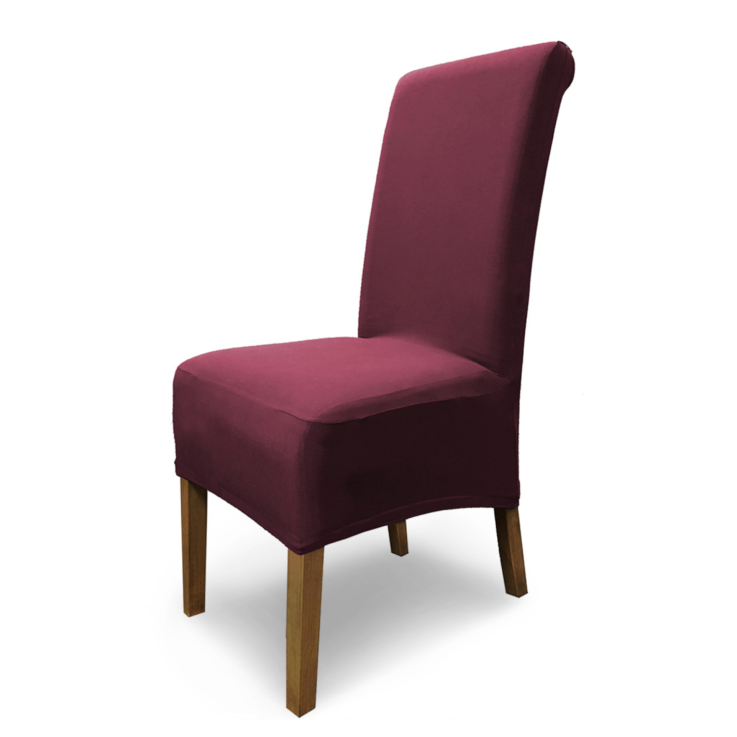 Stuhlhusse Emma Baumwolle stretch hochwertige Hussen für Stuhl mit hoher Rückenlehne und Sitzpolster