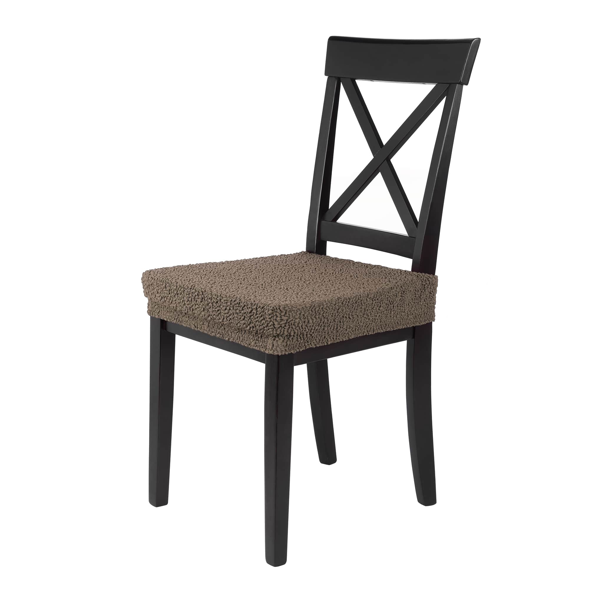 Sitzbezug Lea Jacquard Qualität hochwertige Stretch Schoner für Stuhlsitze, im 4/6/10 Set preiswerter