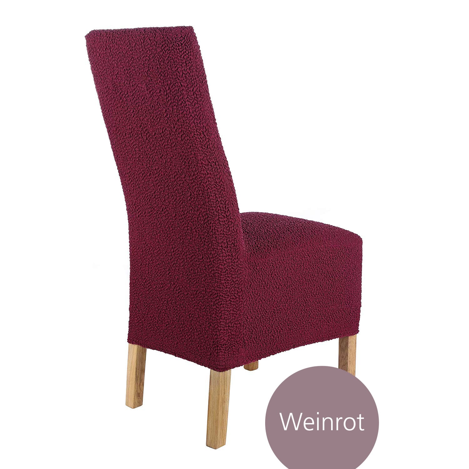 Stuhlhusse Lea Jacquard Qualität hochwertige Stretch Hussen für Stühle auch im Set