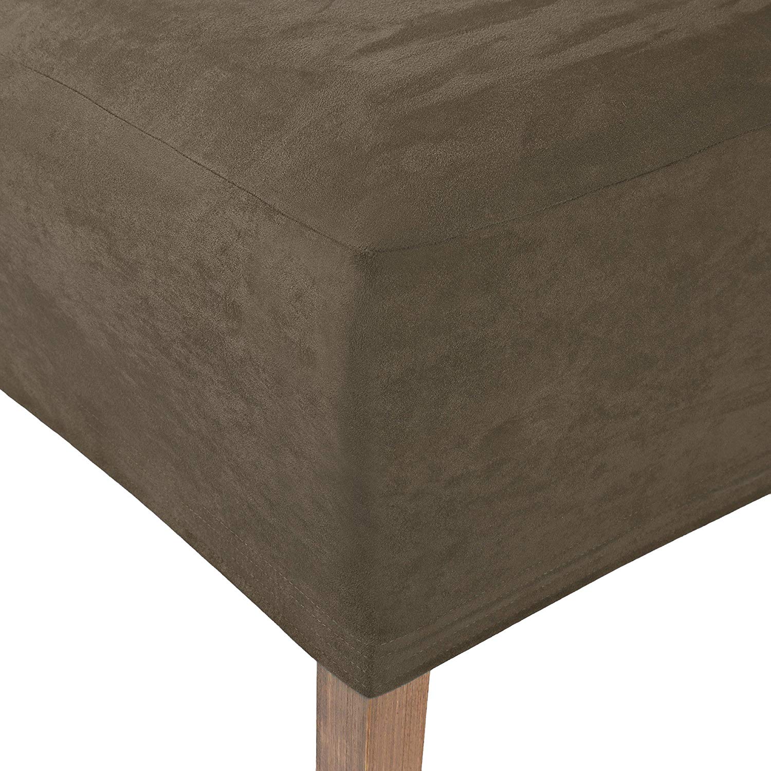 Stuhlhusse Leon Wildleder Haptik hochwertige dehnbare Überzug für Rückenlehnenhöhe bis 65 cm